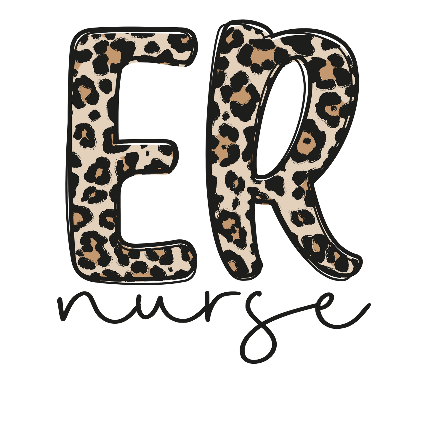 ER Nurse Cheetah T-Shirt