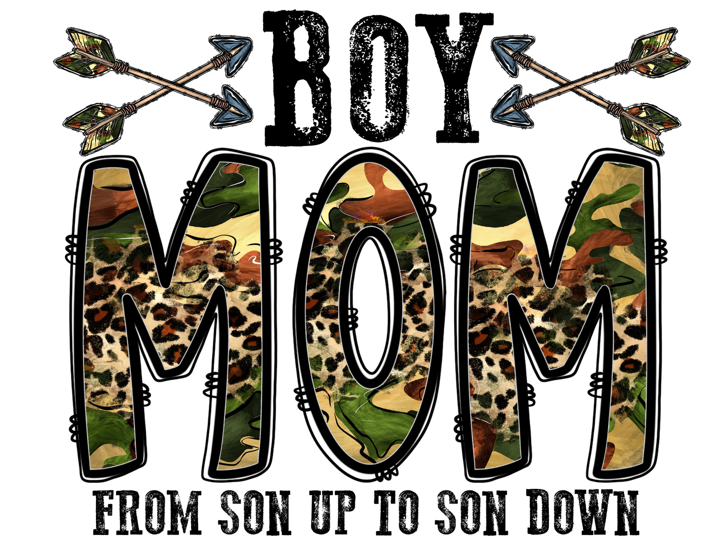 Camo Boy Mom T-Shirt