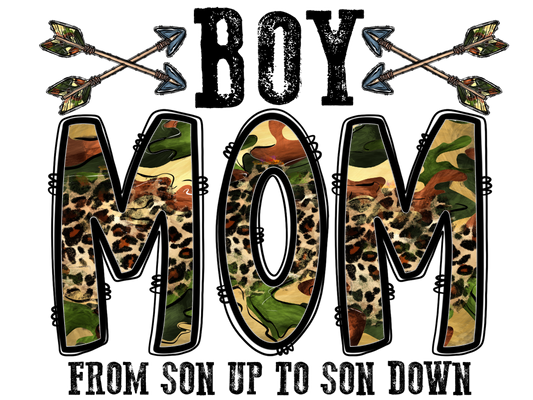 Camo Boy Mom T-Shirt